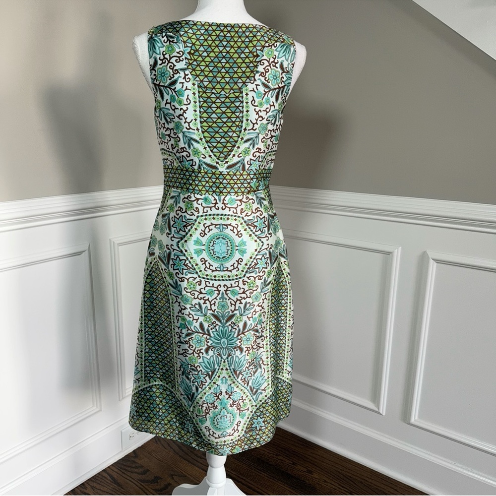 Nicole Miller 100% Silk MIDI Cocktail Dress Size 4 - Picture 4 of 8